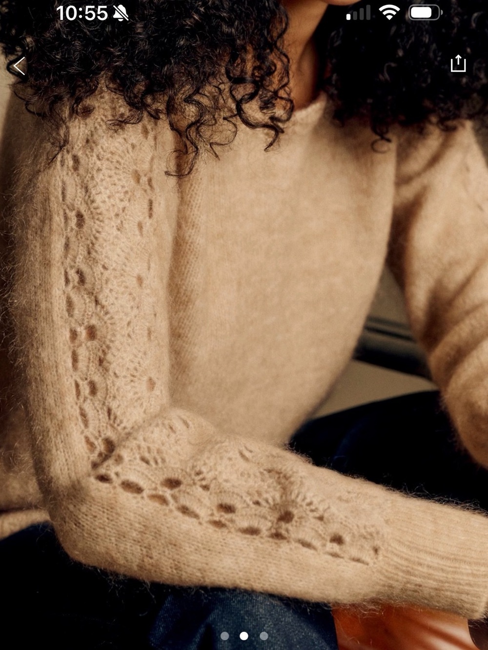 Sezane Stacy Jumper Ivory - Picture 2 of 7